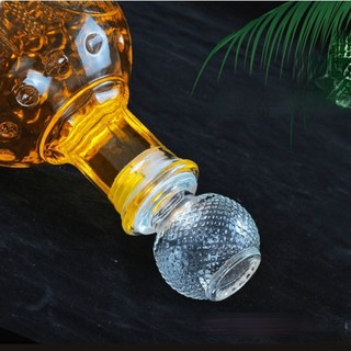 Chai thủy tinh tròn chấm bi 900ml
