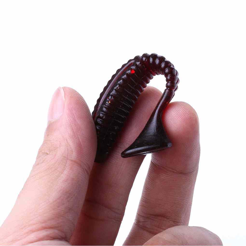 Set 5 Mồi Giả Nhử Cá Hình Chữ T Bằng Nhựa Mềm