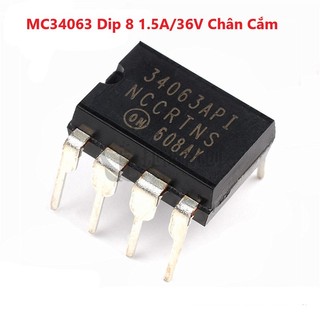 Ic chuyển đổi điện áp mc34063 dip 8 1.5a/36v chân cắm, mc34063 sop 8 1.5a/36v smd, 34063