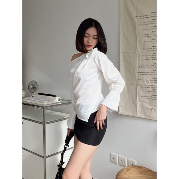 Lalia Shirt - Áo sơ mi đính hoa thủ công - Somalyng.studio
