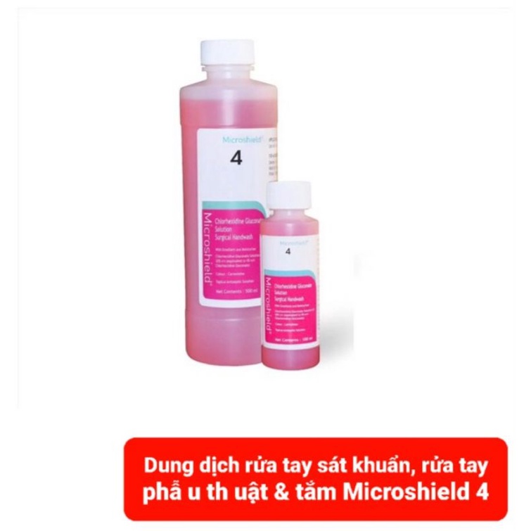 Dung dịch MICROSHIELD 4 ( 500ml) rửa tay sát khu ẩn, rửa tay p hẫu th uật & tắm