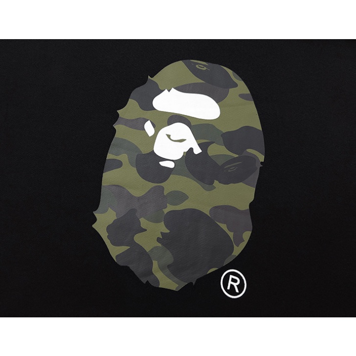 Áo Khoác BAPE Có Mũ Trùm Đầu Chất Liệu Cotton Hoạ Tiết Rằn Ri Phong Cách Thời Trang Mới 2023 #