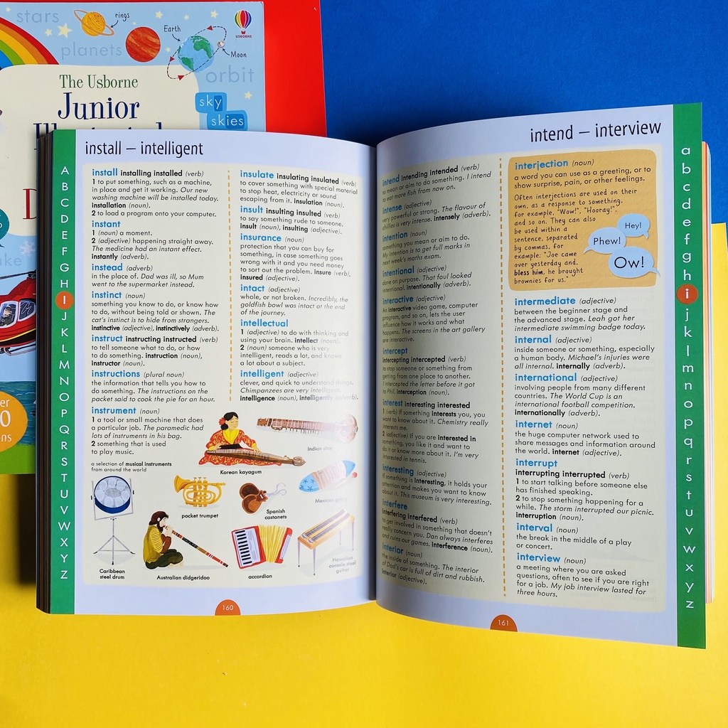 Sách Từ Điển Anh - Anh Junior Illustrated English Dictionary Usborne Dành Cho Học Sinh Tiểu Học Và THCS