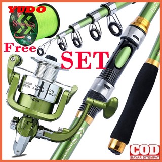 Bộ câu cá máy đứng 6 bb 5.2:1 tỷ lệ bánh răng cần câu thu tốc độ cao combo câu cá siêu nhẹ bộ cần câu cá