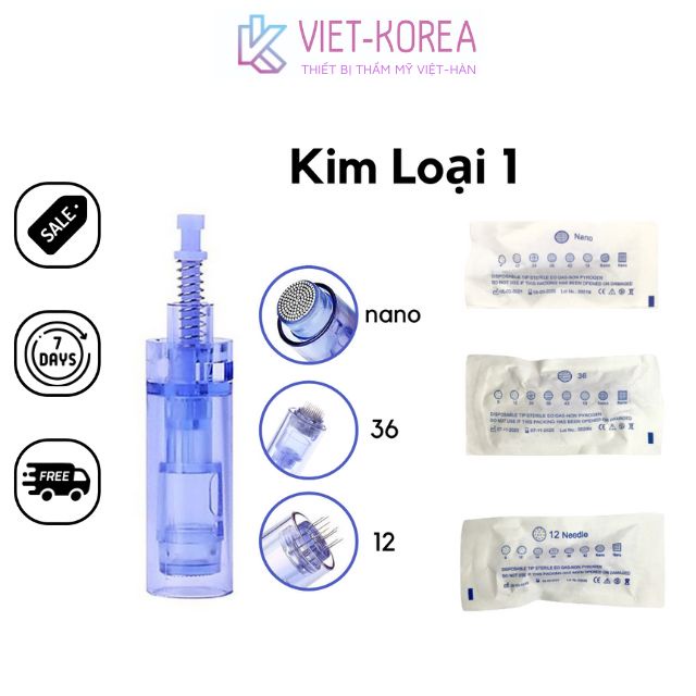 Đầu Kim Nano 36 12 Dùng Cho Máy Phi Kim Cấy Tảo Cấy Phấn Trắng Da Spa Máy Lăn Kim Dr Pen