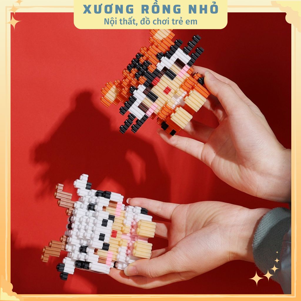 Đồ chơi Lắp ghép 12 con giáp, Mô hình lắp ráp 12 con giáp, Mô hình lắp ghép mini 3D