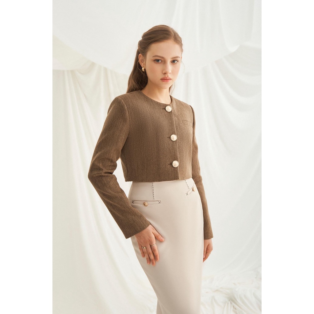 MAVEN - Chân váy bút chì dáng dài có túi Natalie Skirt