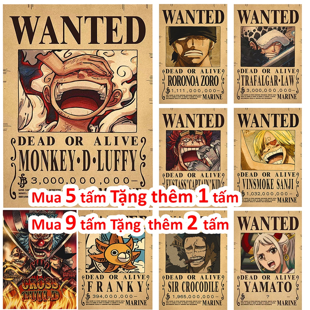 Poster One Piece Truy Nã Mới Giá Tốt Tháng 03,2023|Biggo Việt Nam