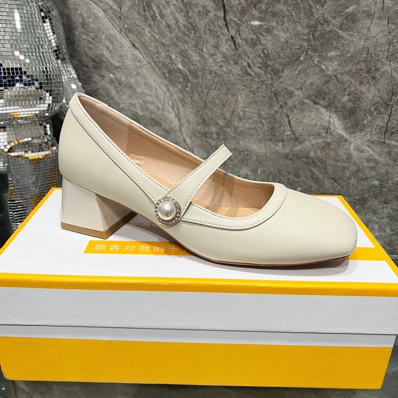 Giầy Quai Ngọc Trắng Đen Full Size 35-39  -  By Anh Dinh Phuong