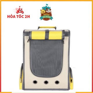 Balo Vận Chuyển Chó Mèo Size To - Balo Đựng Chó Mèo Trong Suốt Size Lớn