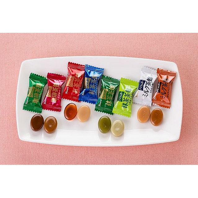 Kẹo cà phê sữa, hồng trà sữa không đường Kanro Nectar Coffee Tea House 72g