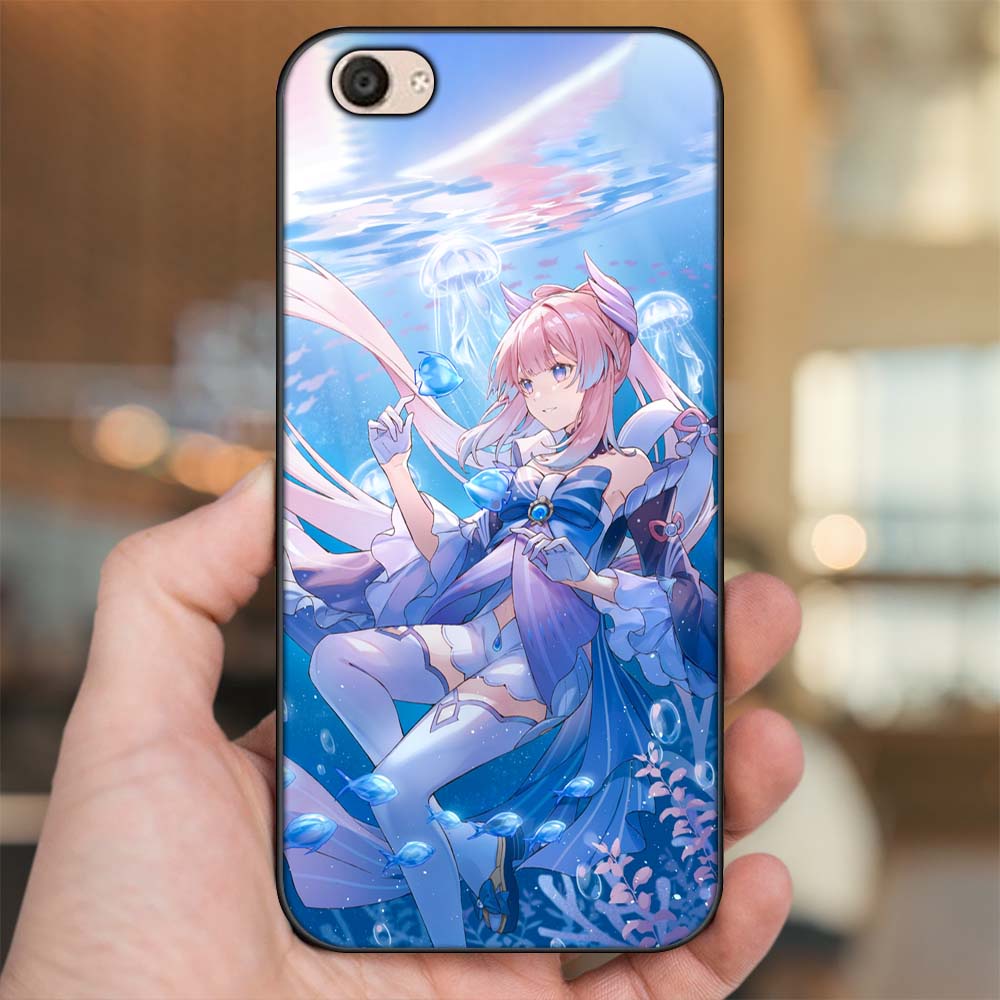 Ốp lưng Vivo V5, V5 Plus viền đen in hình Sangonomiya Kokomi Genshin Impact