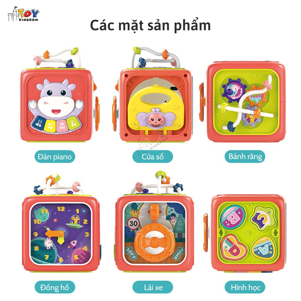 Đồ Chơi Hình Khối 6 Mặt Mini Tiếng Anh Woa Toys– Dành Cho Sự Phát Triển Đầu Đời Bé – Cho Bé từ 6th