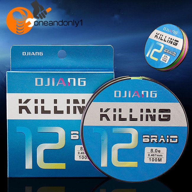 Cuộn Dây Câu Cá 100m 12 Sợi Pe Chống Cắn
