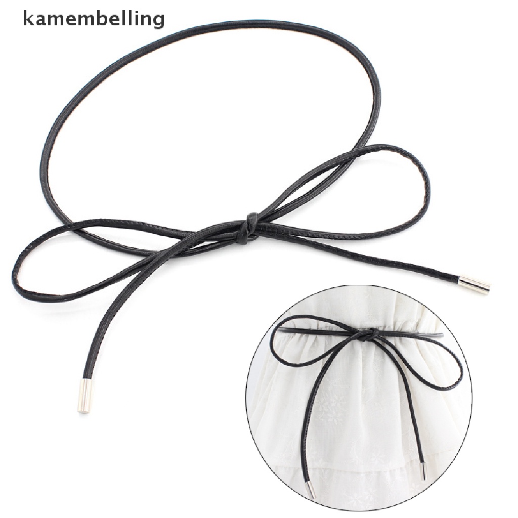 Dây Thắt Lưng Mỏng Đính Nơ Phối Đầm Thời Trang Cho Nữ