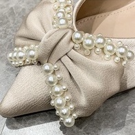 Giày Búp Bê Mũi Nhọn Đế Mềm Đính Nơ Thời Trang Xuân Thu 2022 Cho Nữ