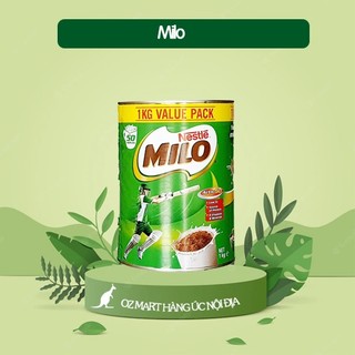 Sữa bột Nestle MILO 1KG Oz Mart Hàng Úc Nội Địa tăng cường năng lượng