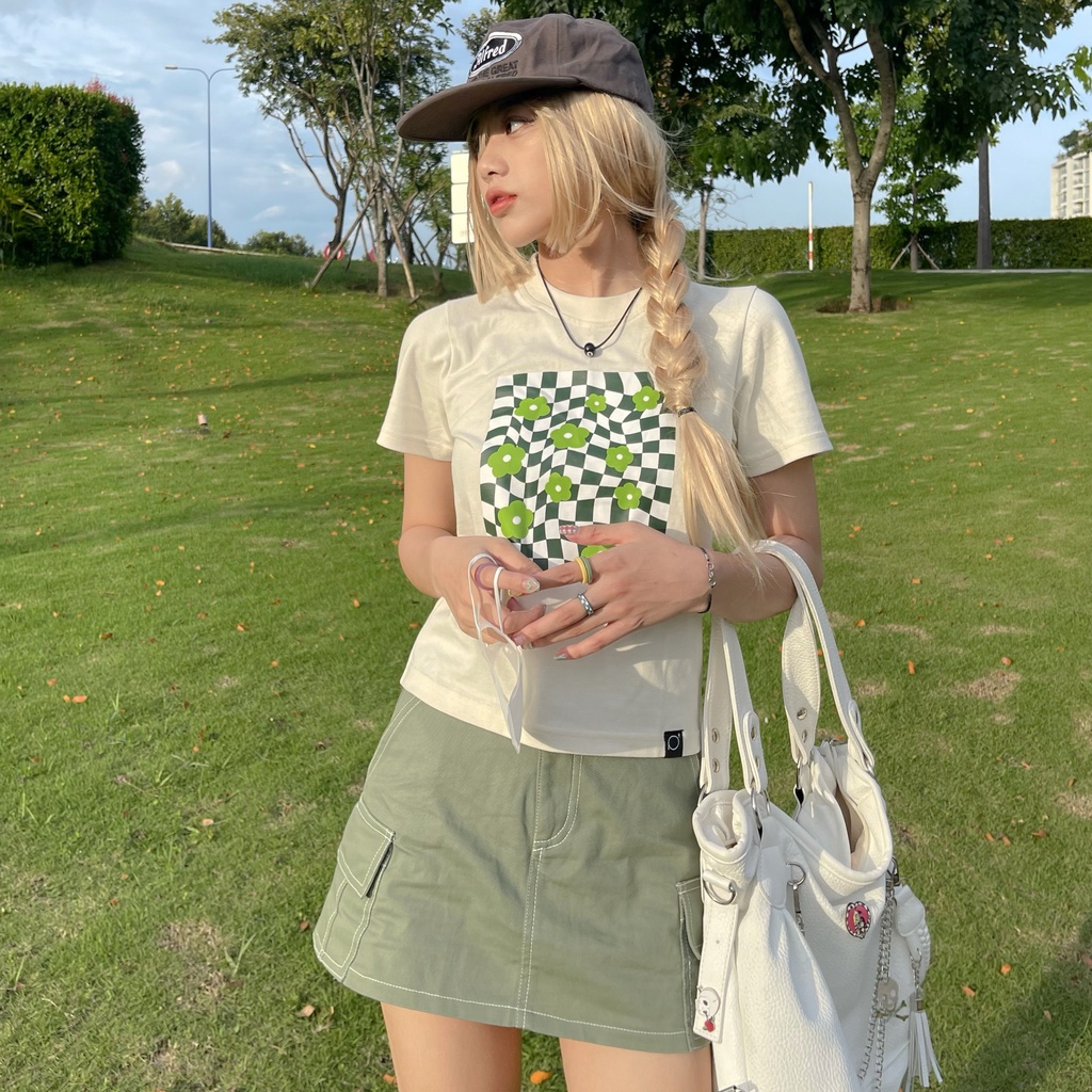 Chân Váy Kaki Túi Hộp PRADIES Cargo Mini Skirt