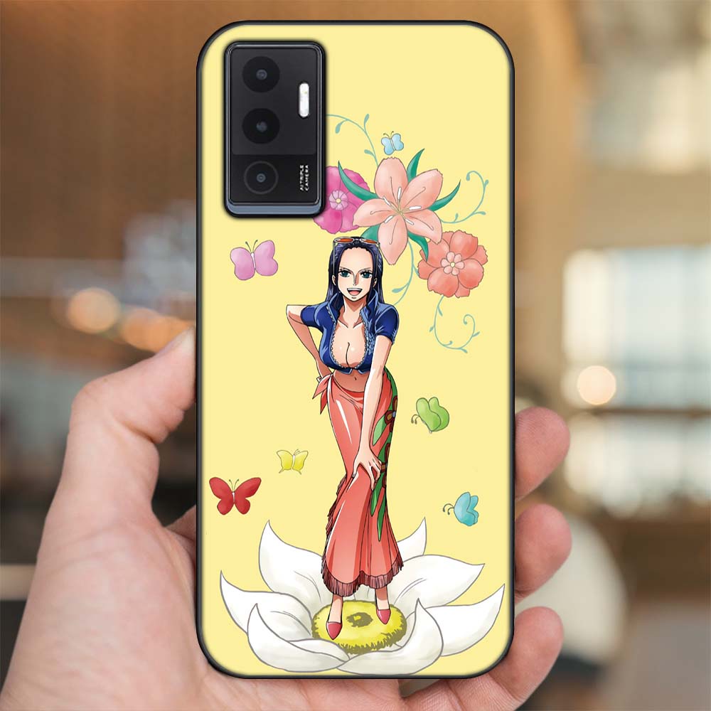 Ốp lưng Vivo V23e viền đen in hình Nico Robin One Piece Đảo Hải Tặc