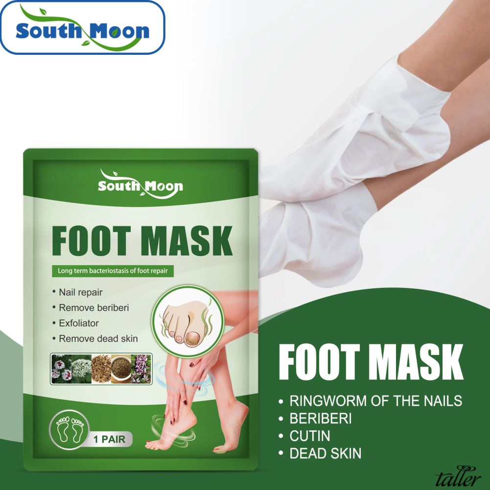 ✧Ready Stcok South Moon 1 Cặp Mặt Nạ Sửa Chữa Móng Chân Mặt Nạ Lột Da Chân Tẩy Tế Bào Chết Chống Khô Nứt Nẻ Trị Nấm Móng Dụng Cụ Chăm Sóc Chân Loại Bỏ Da Chết Cao Hơn