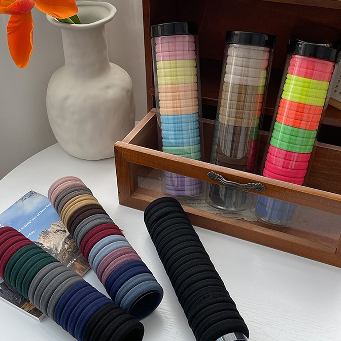 Bộ Dây Buộc Tóc Co Giãn Tốt Thời Trang Cho Nữ