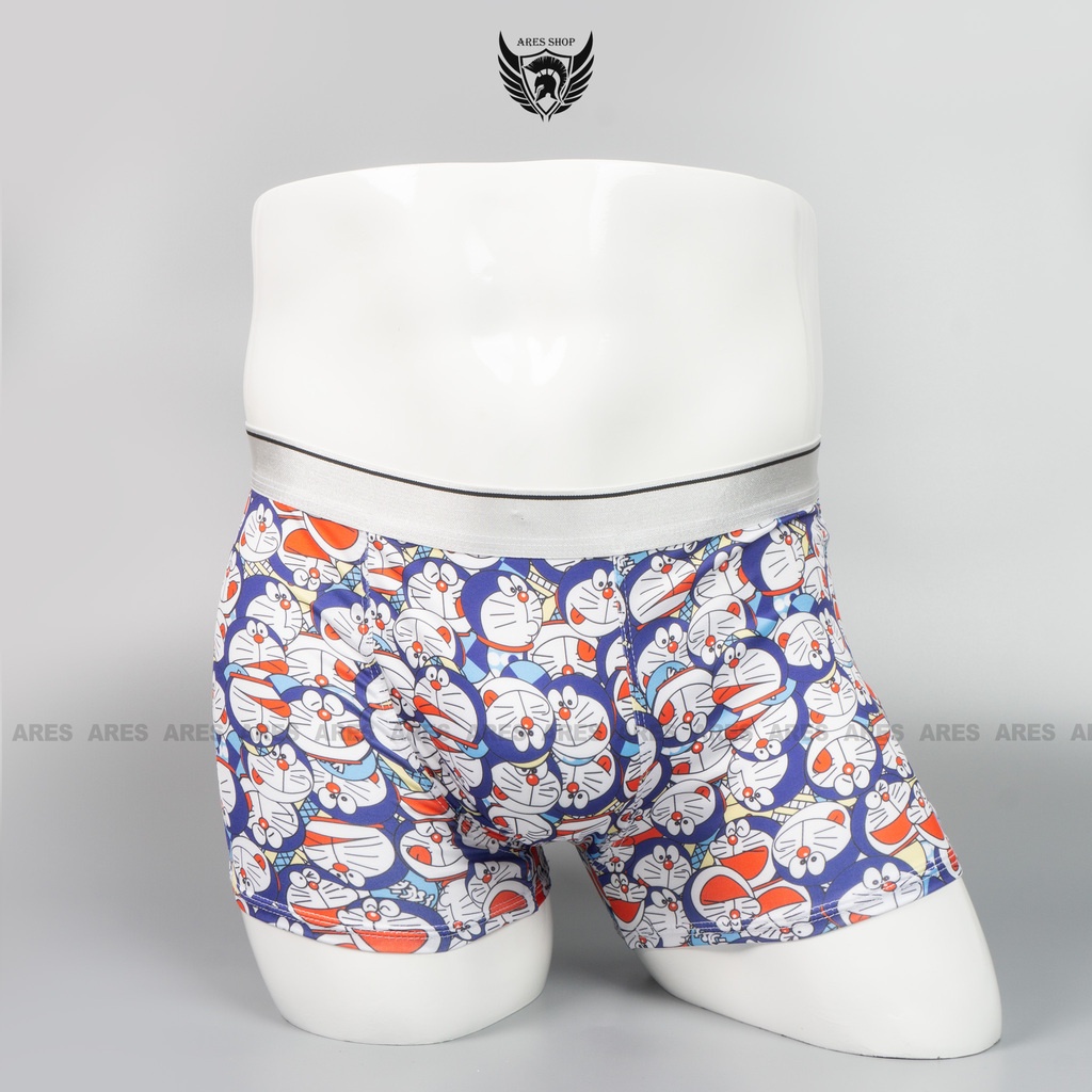 Quần lót nam, quần boxer chất thun lạnh mềm mịn siêu mát, thấm hút mồ hôi - Doraemon - Ares Shop