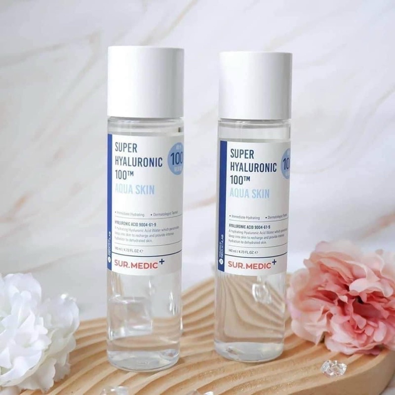 TONER CẤP ẨM NEOGEN SUR.MEDIC + SUPER HYALURONIC 100TM AQUA SKIN