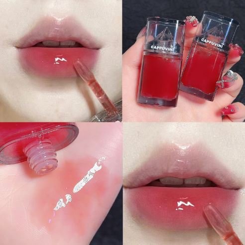 Son bóng CAPPUVINI núi băng  dưỡng ẩm mềm môi căng mọng Light Sensitive Jelly Lip Oil