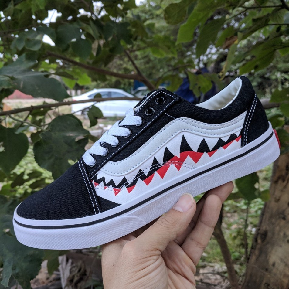 Giày Vans old skool skulls đầu lâu vans đen trắng , Giày nam nữ Vans các mẫu mới hot trend 2022