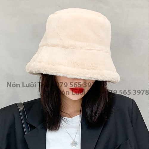 Mũ Bucket Lông Thỏ Cao Cấp Sang Xịn Mịn nhập khẩu