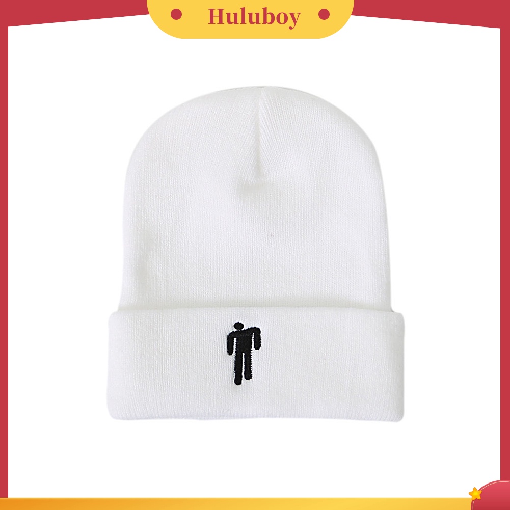 Mũ Len Beanie Mềm Mại Thêu Họa Tiết Thời Trang Thu Đông Cho Nam Nữ