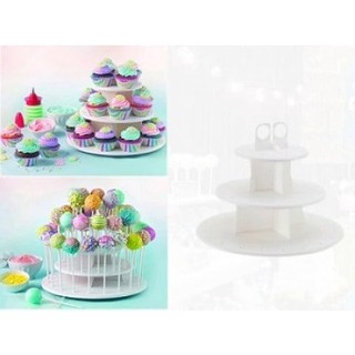 Kệ cakepop nhựa 3 tầng