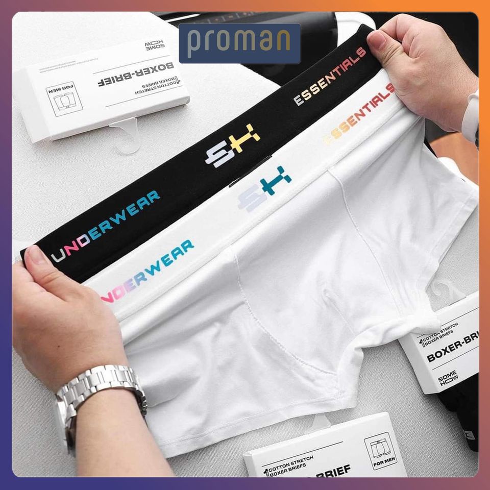 Quần Lót Nam cao cấp Boxer thun lạnh SH - Quần Sịp Nam boxer thun lạnh Cotton Mềm Mịn Co Giãn 4 Chiều SD06 - PROMAN