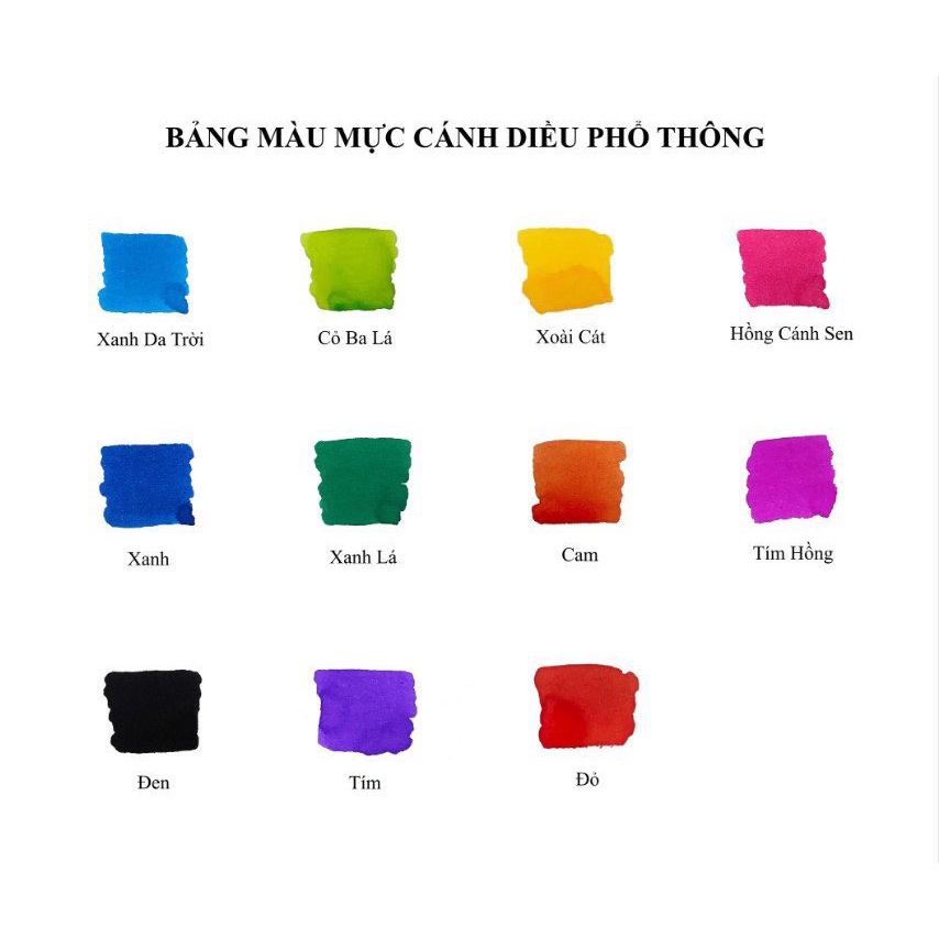 Mực cánh diều. Mưc bút máy. 30ml