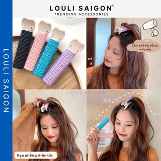 Kẹp phồng chân tóc, lô cuốn tóc mái bay phong cách Hàn Quốc cho nữ KPCT