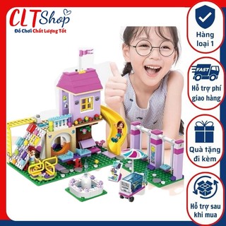 Đồ chơi xếp hình lắp ráp công viên vui chơi xích đu cầu trượt 51200 CLTshop