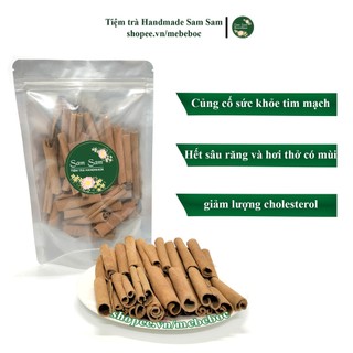 Quế thanh cạo vỏ khô tự nhiên hàng loại 1 dùng pha trà giúp hạ đường huyết kiểm soát tim mạch - 100g Sam Sam