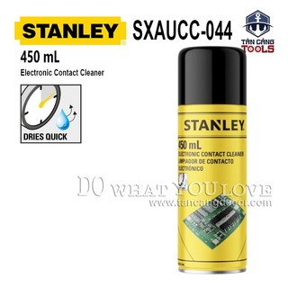 Chai dung dịch vệ sinh tiếp điểm mạch điện tử 450ml stanley sxaucc-044