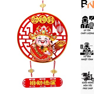 Đồ trang trí thần tài tết - dải treo thần tài lắc đầu gọi tài lộc, thần tài tết cầu may mắn, tài lộc