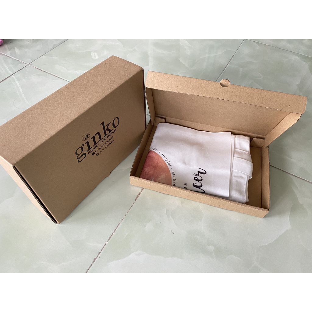 Túi Tote Vải Canvas GINKO Kiểu Basic có dây kéo khóa  in hình cute cartoon tribal owl bunny with feath HT222