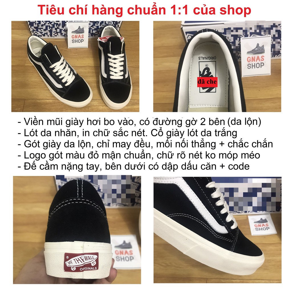 Giày Sneaker 𝐕𝐀𝐍𝐒 Slipon Caro Vault , 𝐕𝐀𝐍𝐒 Vault Old Skool Đen Cực Hot Nam Nữ Full Box