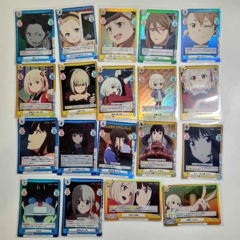 (Chính hãng) Thẻ Rebirth for you Anime Lycoris Recoil Takina Inoue/Chisato Nishikigi (C+,R+,RR+,Re+) (Foil)