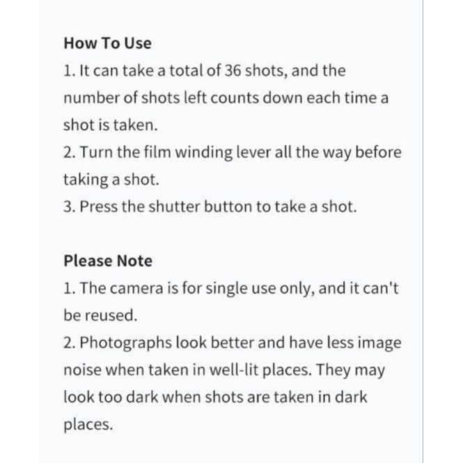 VStore - duyendo97  Single Use Camera 01