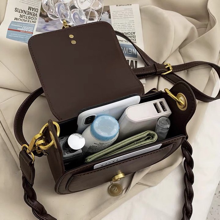 Túi Đeo Chéo Vai HE023 Phong Cách Retro Thời Trang Cho Nữ