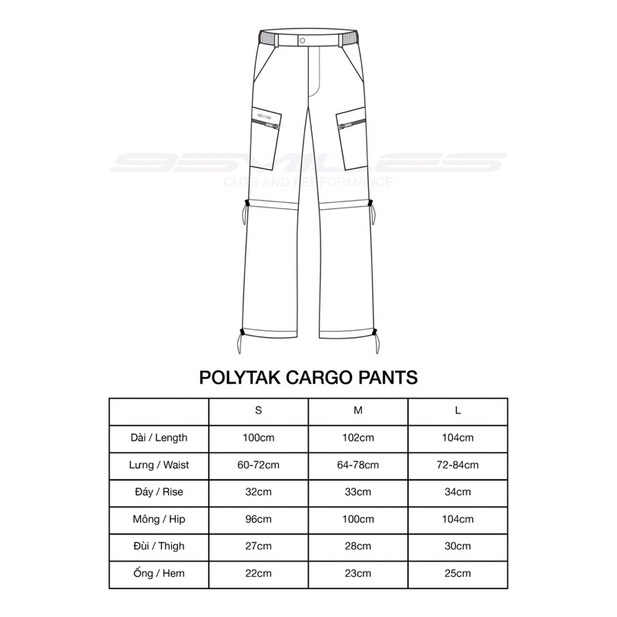95MILES - QUẦN TÚI HỘP POLYTAK CARGO PANTS