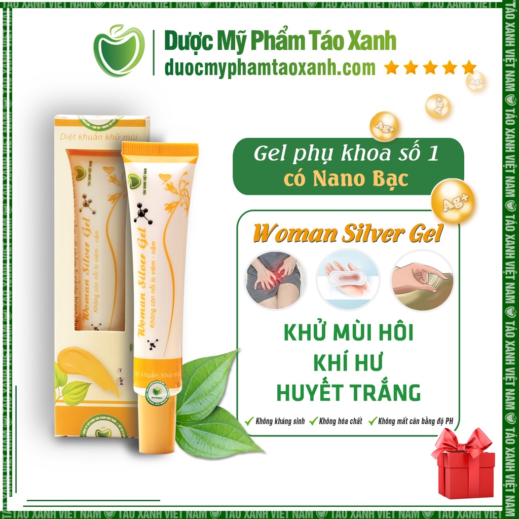 Gel vệ sinh phụ nữ từ Nano bạc 🦋 Woman Silver Gel 🦋 Táo Xanh Việt Nam