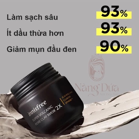 Mặt nạ đất sét Innisfree Super Volcanic Pore Clay Mask 2X 100ml