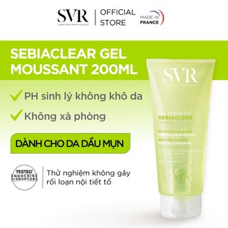 Sữa rửa mặt dạng gel svr sebiaclear gel moussant 200ml