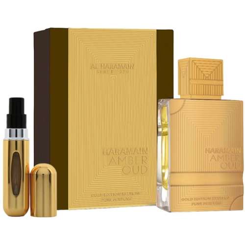 Al Haramai Amber Oud Gold Edition Extreme Pure Perfume Gift Set Fragrances