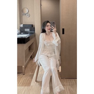 Set 3 món nơ lụa latin tiểu thư bánh bèo